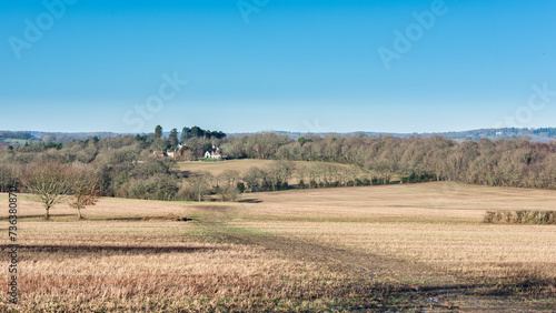 View from Eridge along the High Weald Landscape Trail near Royal Tunbridge Wells in Kent, England