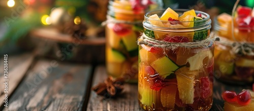 marinating dried fruits in liquor for Christmas baking