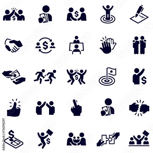  Deal Making Icons vector design