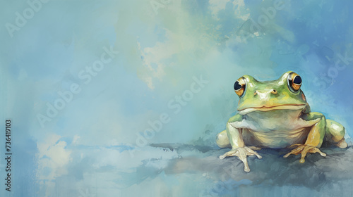 Abstract frog art background