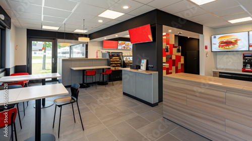 Modern Fast Food Restaurant Interior Design