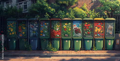 A visually appealing blackboard poster design that promotes the importance of proper waste segregation and recycling.