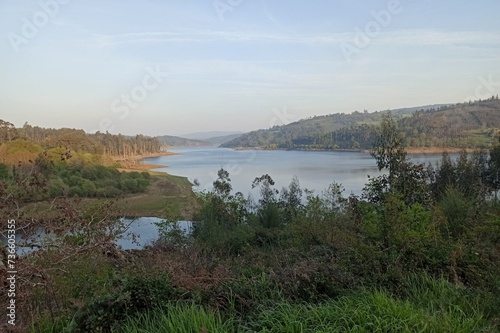 Embalse y playa fluvial de Portodemouros, Galicia