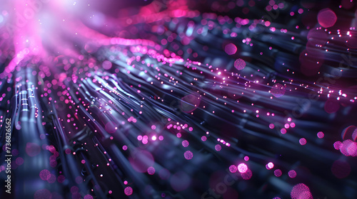 binary code streaming through fiber optic cables