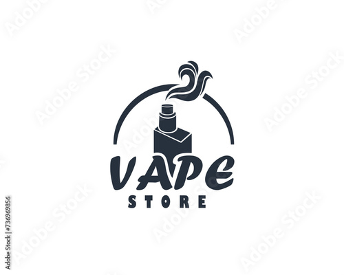 simple vapor store logo icon symbol deign template illustration inspiration