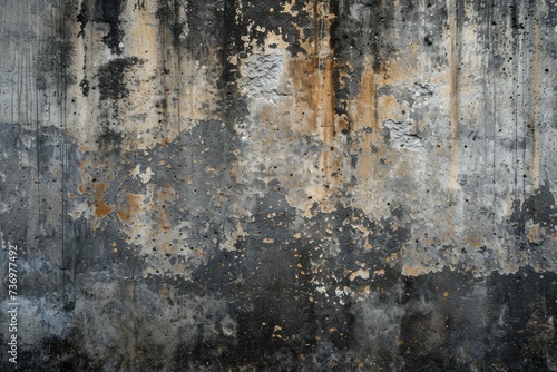 Vintage Grey Cement Wall Texture Background for Retro Scene or Grunge Abstract Platform