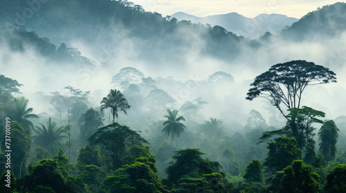 panorama of the rainforest