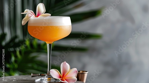 Tropical cocktail. Generative AI