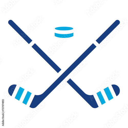 Ice Hockey icon vector image. Can be used for Ski Resort.