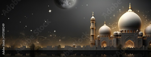 Islamic Background of Ramadan Kareem mosque