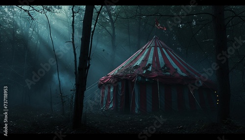 Ringling Bros Circus Tent Generative AI