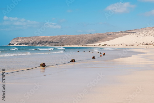 paradisiacal beach of Fuerteventura