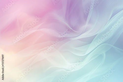 horizontal abstract pale colourful waves background Generative AI