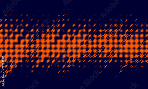 Abstract printing raster, abstract vector halftone background.
