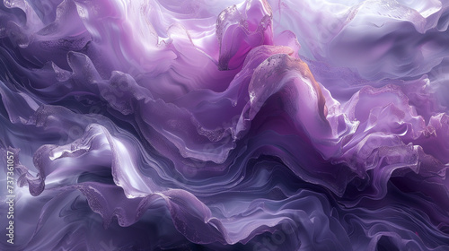 Whispering winds of silver and lavender entwining in an ethereal abstract choreography, inviting contemplation and awe. 