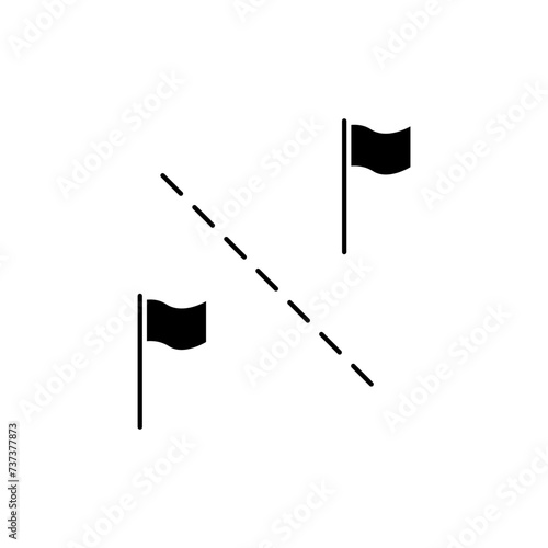 border concept line icon. Simple element illustration. border concept outline symbol design.