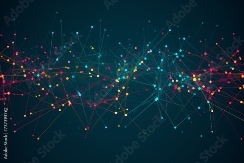 A network of interconnected nodes demonstrating the interdependence of concepts and the complexity of complex systems. The concept of interconnectedness