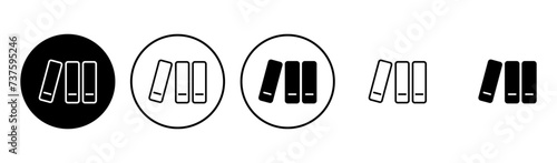 Library icon set. education icon vector