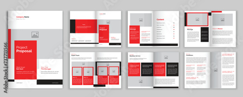 Creative Proposal Design Template, Proposal Print Template Design Layout 