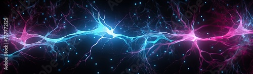 Neurons and nerve cells, simulating neuronal structures