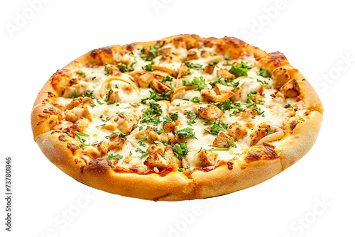 Homemade Pizza Delight On Transparent Background.