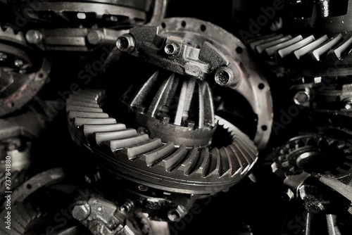 Close up of differentials (Autoparts).