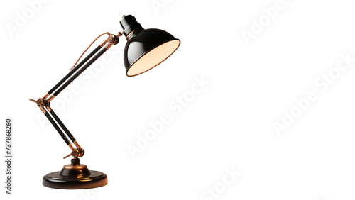 Desk lamp cut out. Table lamp on transparent background