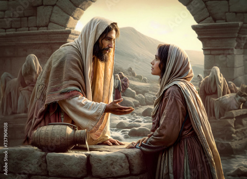 Jesus Messaih and the woman at the well