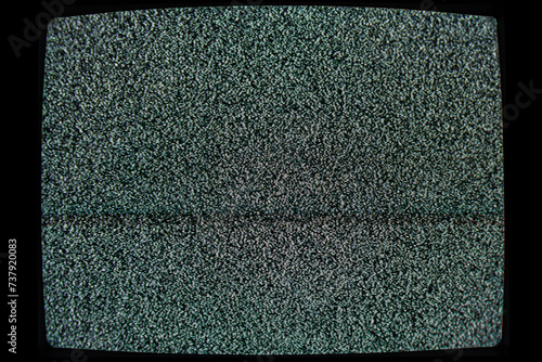 TV srceen displaying static noise