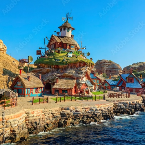 Popeye Village was used as the set for Robert Altma's movie Popeye and is now in use as an amusement park.