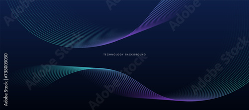 abstract technology particles lines background