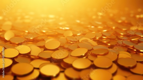 Background with coins is Saffron color.