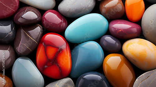 Beautiful colorful pebbles wallpaper