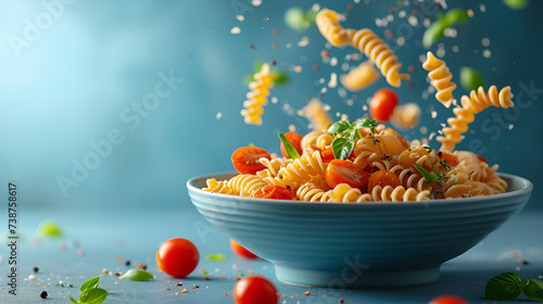 pasta with tomato sauce, generative Ai