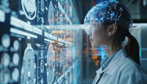 Artificial Intelligence in Healthcare Diagnosis, artificial intelligence in healthcare diagnosis with an image showing AI algorithms analyzing medical images, AI