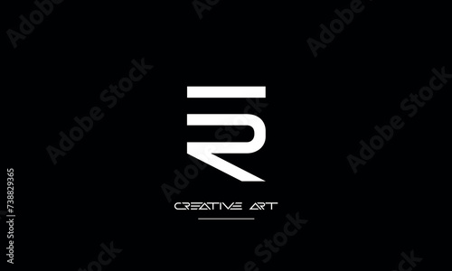 ER, RE, E, R abstract letters logo monogram