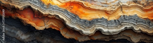 abstract rendering of layered sedimentary rock background, rich earth tones with detailed textures