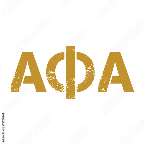 Alpha Phi Alpha greek letter, ΑΦΑ greek letters, ΑΦΑ