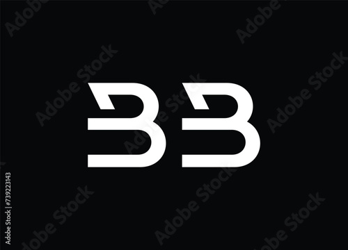 BB Initial Letter Logo Design victor illustration 