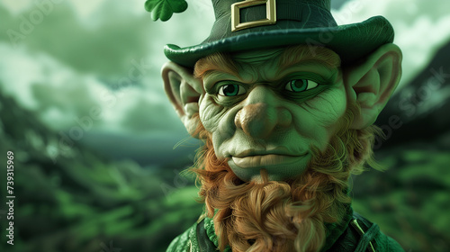 Leprechaun for St Patricks day, (He looks like Abe Lincoln don't you think?)
