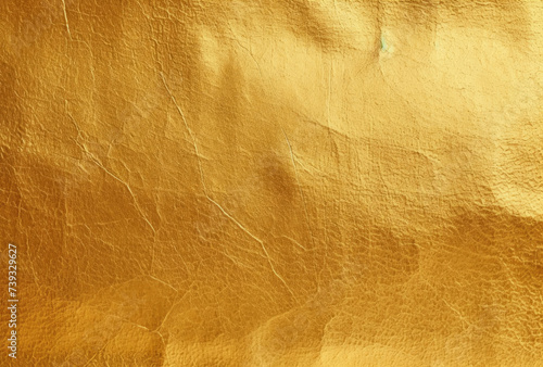 Close Up of Gold Colored Leather Texture