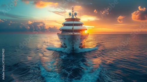 Strategic leadership summit on a luxury yacht symbolizing direction and control