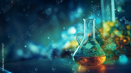 Science background chemistry themed abstract macro