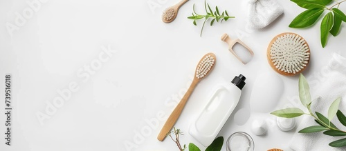 products for home cleaning on white background