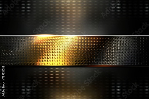 gold shiny background with a silver stripe on black background in the style of grid Generative AI