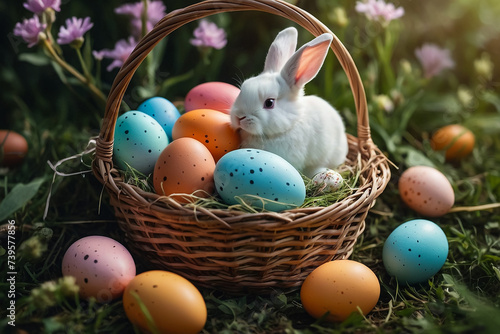 "Colorful Easter Eggs on Wooden Background: Easter Monday Joy"