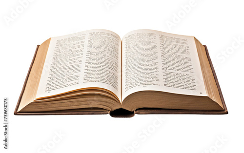 Explore Dictionary in a Sole Isolated on Transparent Background PNG.