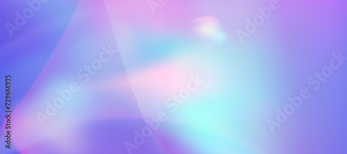 Blurred rainbow refraction overlay effect. Light lens prism effect on bright background. Holographic reflection, crystal flare leak shadow overlay. Vector abstract illustration.
