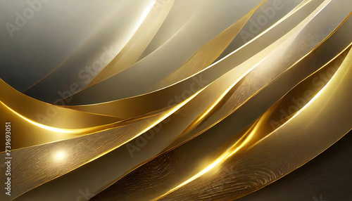 ゴージャスな金の装飾イメージ。Gorgeous gold decoration image material.