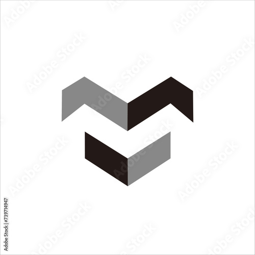 Print design the letter M logo for your brand and company name